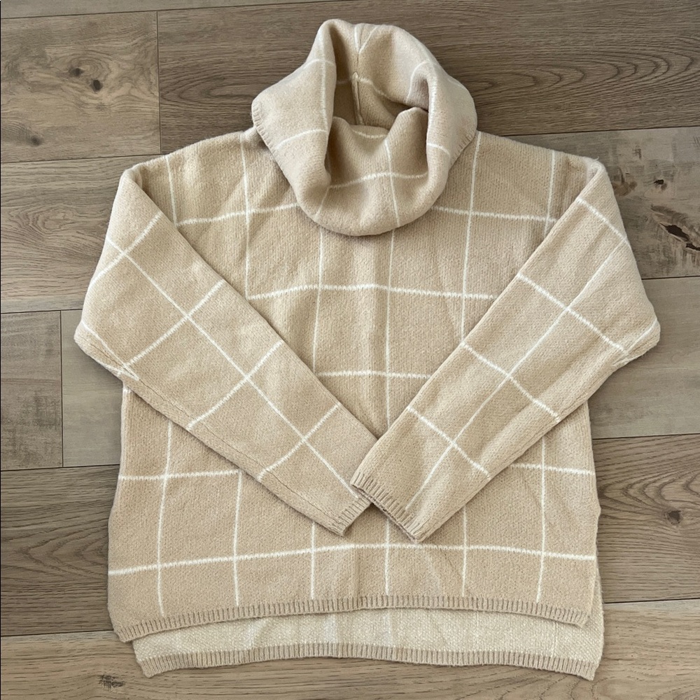 Aura Tan Turtleneck Sweater for Men